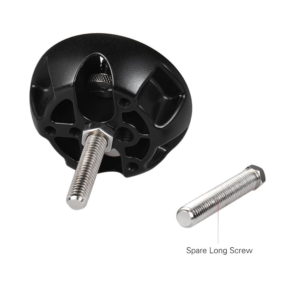 Bộ chuyển đổi 75mm Half Ball Flat qua Bowl với vít 1/4 "và 3/8" cho Máy ảnh DSLR