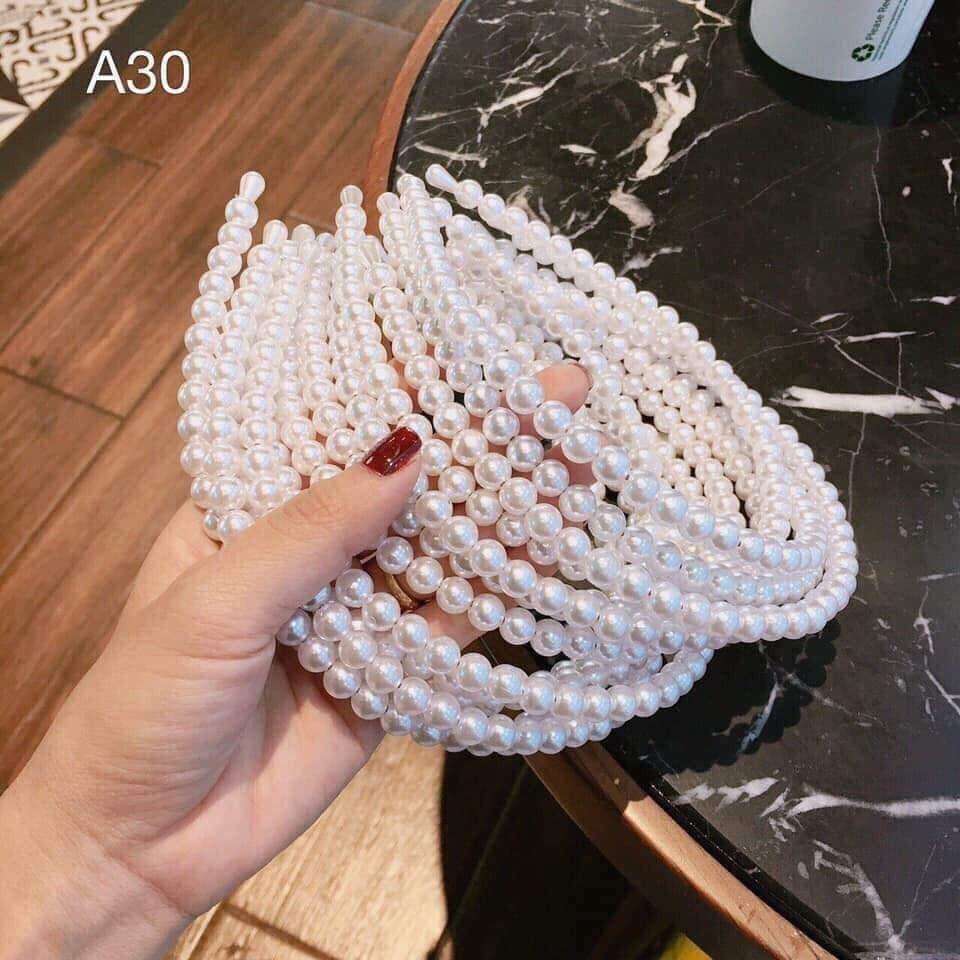 Bờm tóc đính ngọc nhân tạo
