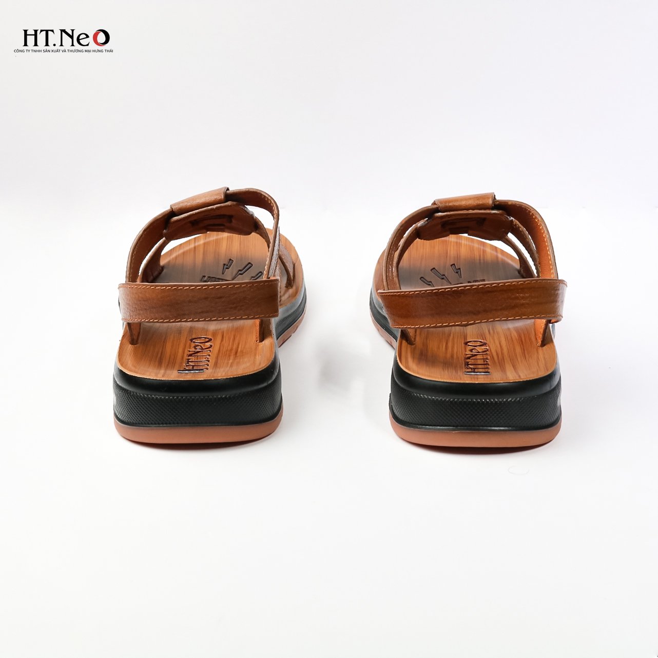 Sandal nam đế cao - Sandal nam HT.NEO 100% da bò tự nhiên, kiểu dáng và màu sắc nổi bật, quai da siêu bền chắc SD96 ):