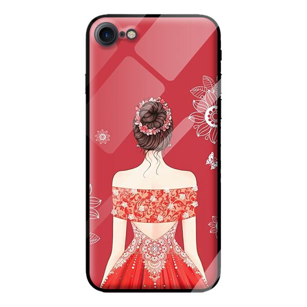 Ốp kính cường lực cho iPhone 8 mẫu công chúa 9 - Hàng chính hãng