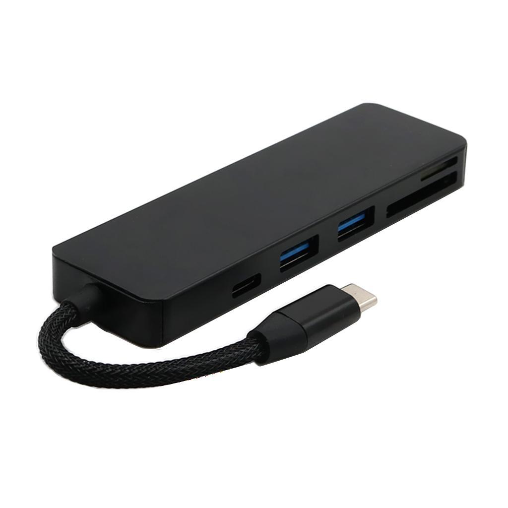 Multi-function 5 in 1 USB  Hub Adapter /TF  Reader