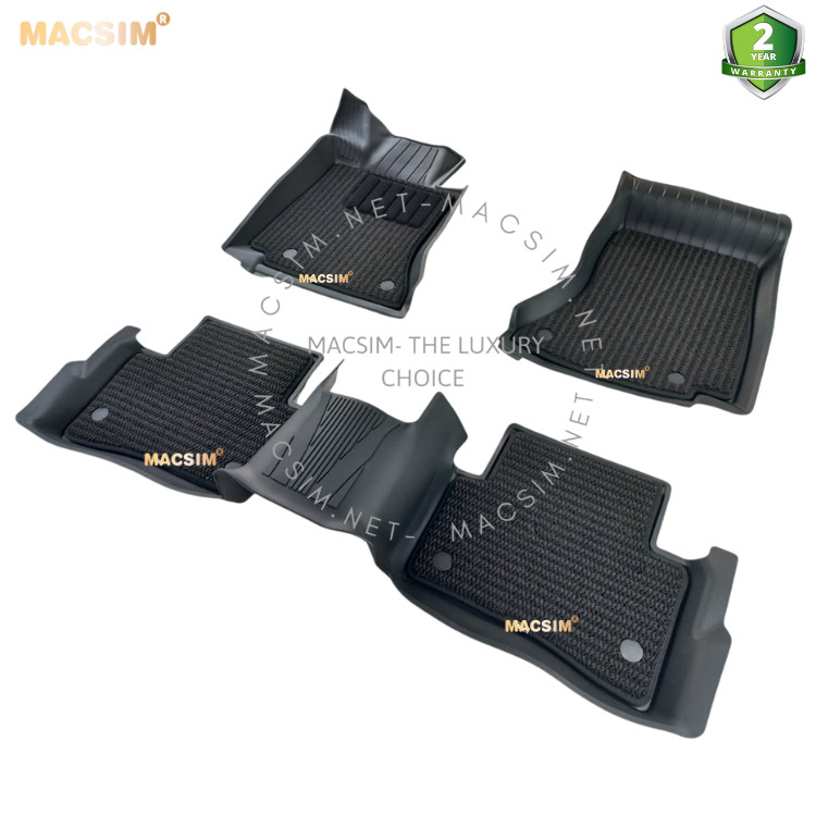 Thảm lót sàn ô tô 2 lớp cao cấp dành cho xe Mercedes Benz C new 2021-2022 nhãn hiệu Macsim 3w