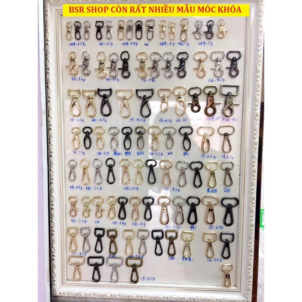 Móc khóa càng cua Móc chó Bằng đồng thau không gỉ Nhiều size Bịch 2 cái - Phụ kiện túi xách, balo, đồ da thủ công