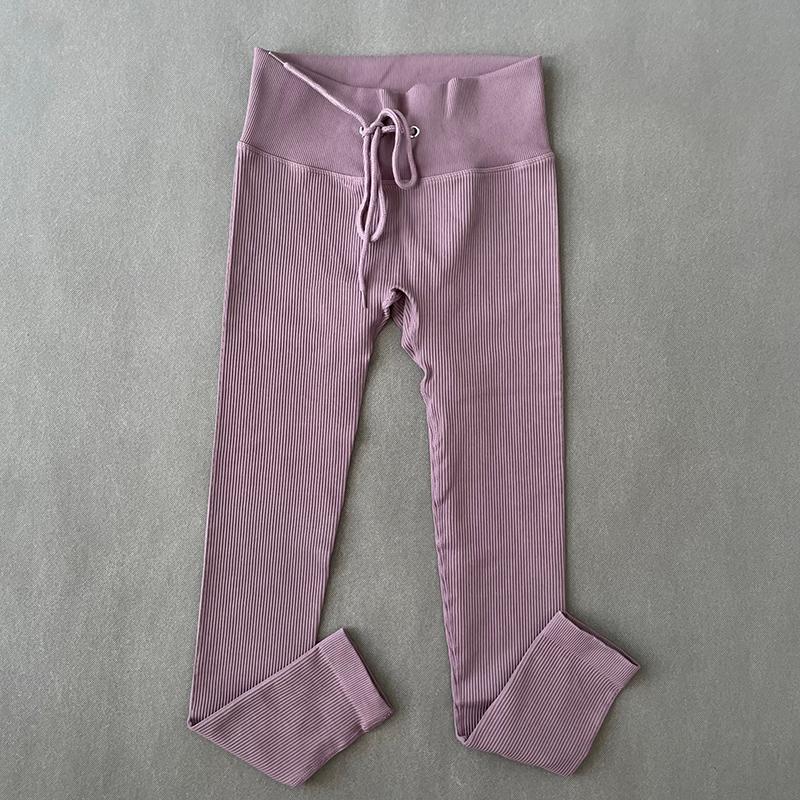 Quần Tập Yoga Gân Quần Legging Thể Dục Không Đường May Cao Cấp Quần Legging Dây Kéo Đẩy Lên Thể Thao Thun Tập Gym Quần Áo Quần