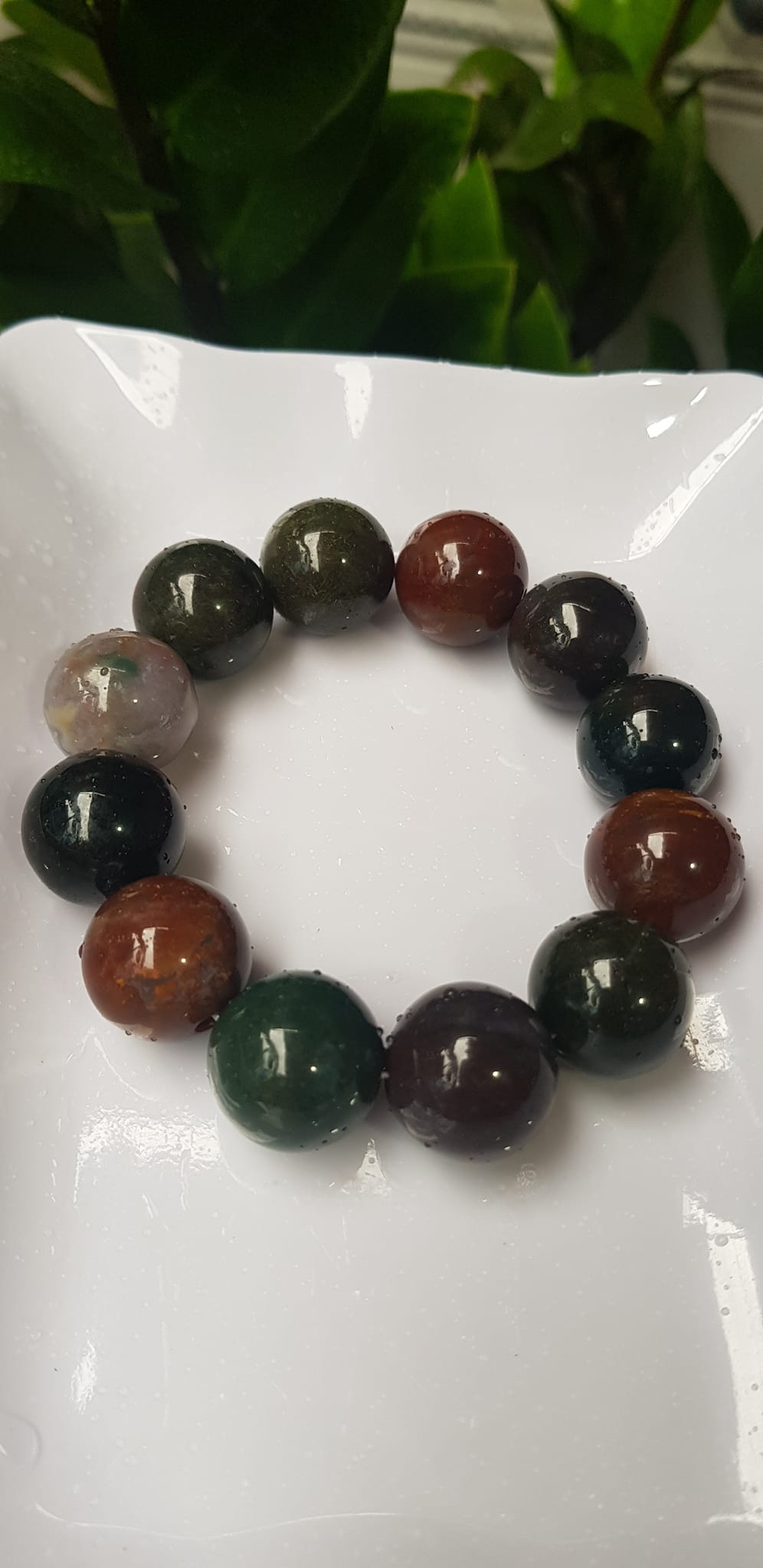 Vòng Nam Mới đá casidon size  lớn 18mm Vòng đa sắc màu sáng bóng đẹp đeo sang tay ạ Nam tất cả các mệnh đeo hợp ạ