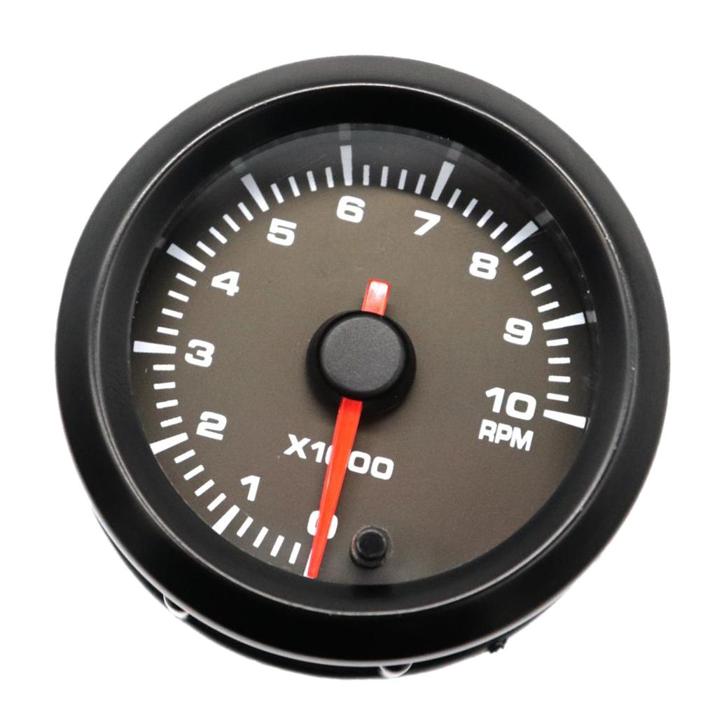 Tachometer 2″ 52mm 7 Color LED Car Pointer Tacho Gauge Meter 0~10000 RPM