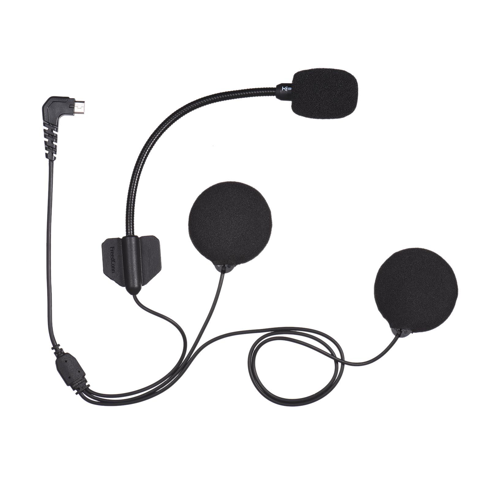 Phụ kiện cho Tai nghe BT Interphone R1 hoặc R1plus, gắn Mũ bảo hiểm , có kèm bọc loa, micrô + Keo dán