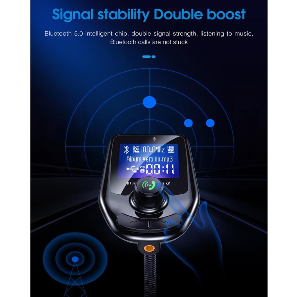 FM Bluetooth Car Radio Adapter Audio Players With Display From