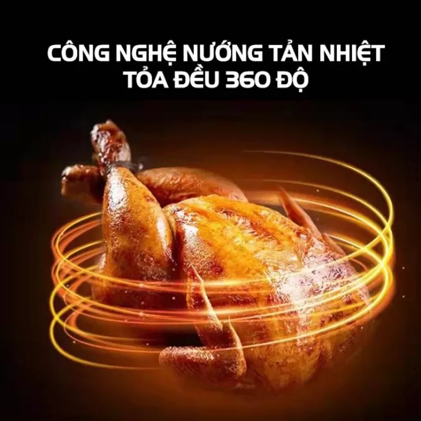 Nồi Chiên Không Dầu 8L , Nướng Gà Cả Con - Bếp  Nướng Công Nghệ Mới Nhất - Hàng Loại 1 - Hàng Chính Hãng MINIIN