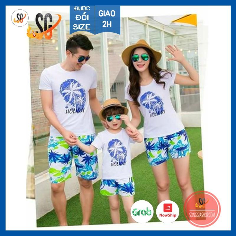 Nguyên bộ đồ đi biển cho gia đình - Đủ size áo và quần | SGSHOP