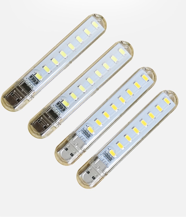 Bộ 5 Đèn Led 8 Bóng Siêu Sáng PKS Cắm Cổng USB