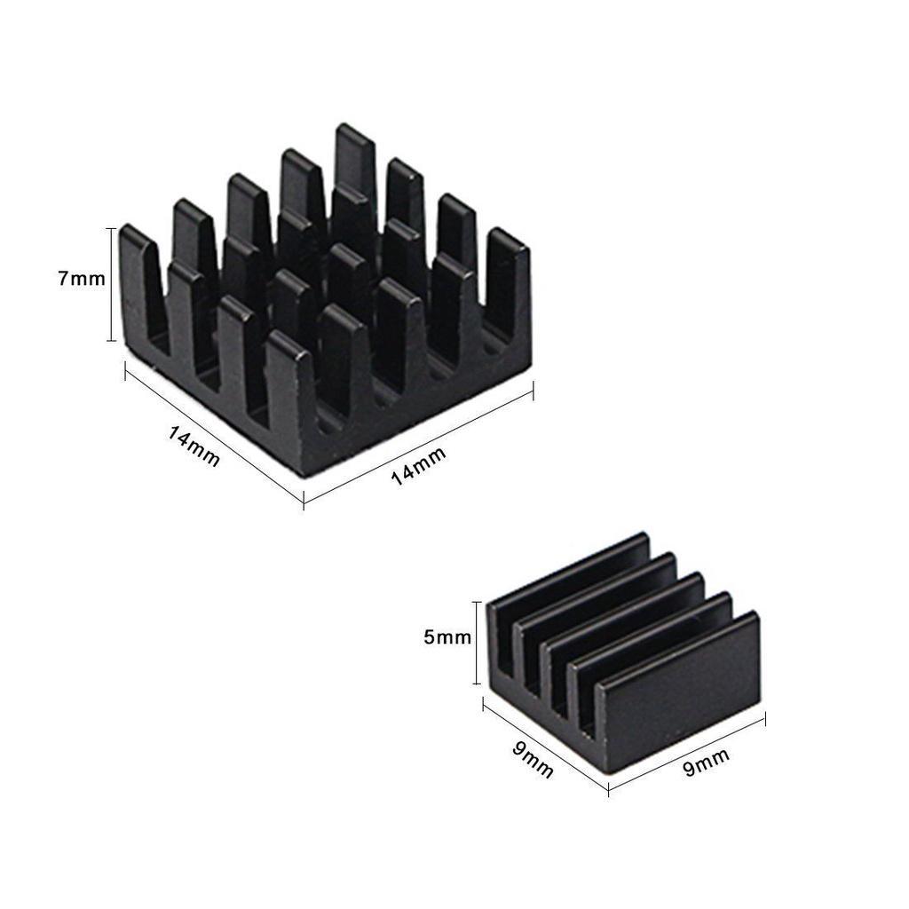 Đen Hộp Đựng Raspberry Pi V4 Kèm Tản Nhiệt Cho Raspberry Pi 3 / 2 / B +