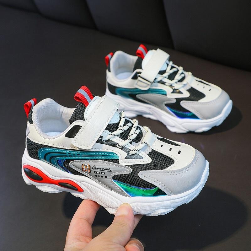 Giày thể thao pha màu siêu nhẹ số 8 cho bé trai, bé gái