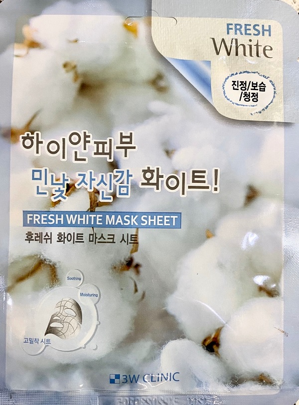 [BẢN MỚI] COMBO 10 Mặt nạ dưỡng da trắng mịn 3W Clinic Fresh White Mask Sheet 23ml