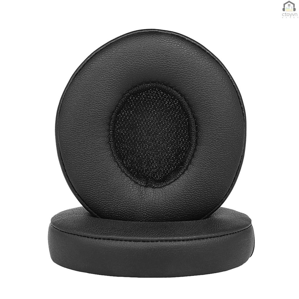 Set 2 miếng đệm tai nghe thay thế màu đen cho tai nghe không dây Beats Solo 2 / 3