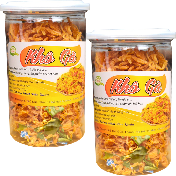 Khô gà lá chanh đặc biệt hiệu Tân Lộc Phát ( Hũ pet 200G)