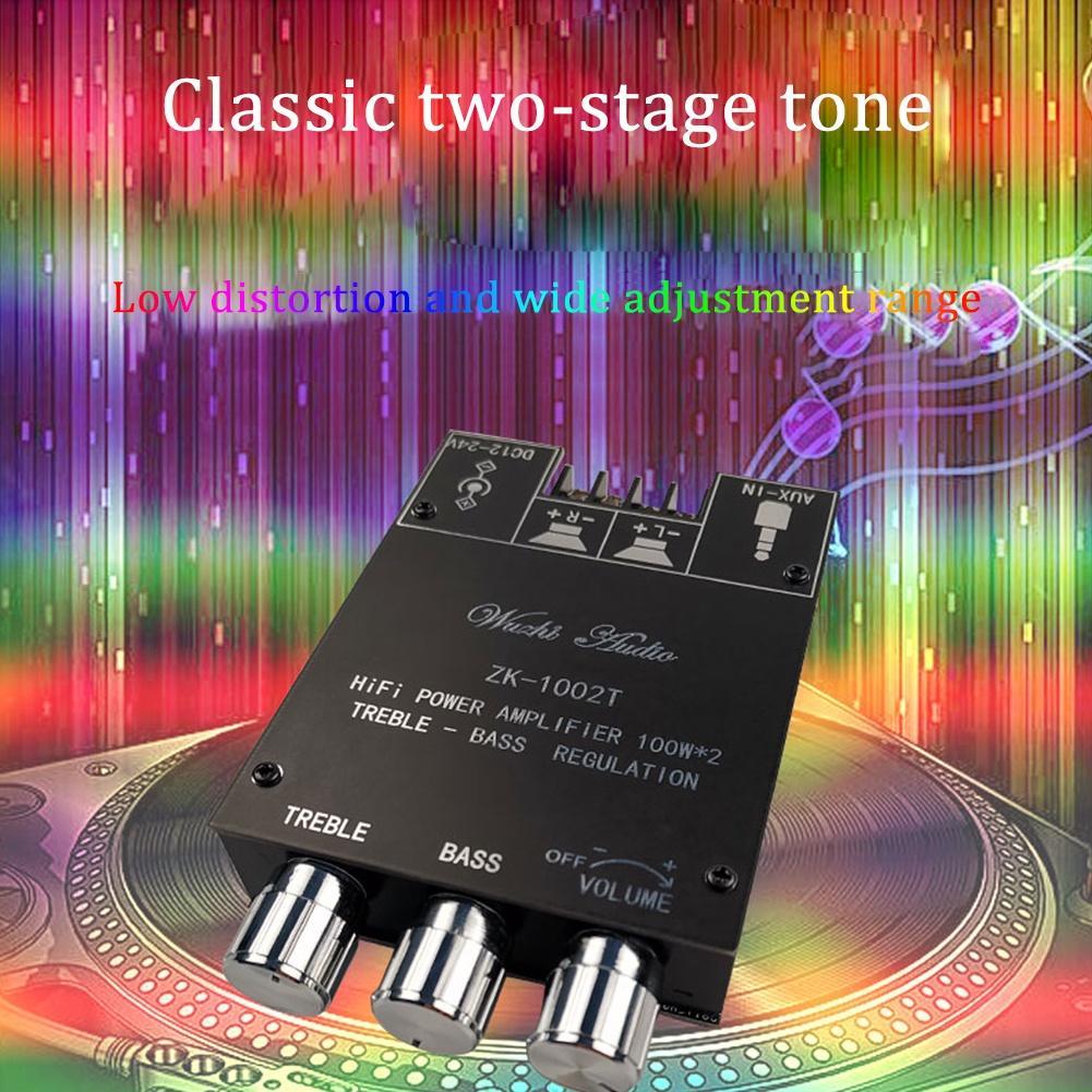 Bảng Mạch Khuếch Đại Âm Thanh ZK-1002T HIFI 2.0 Kênh 100Wx2 Chuyên Dụng