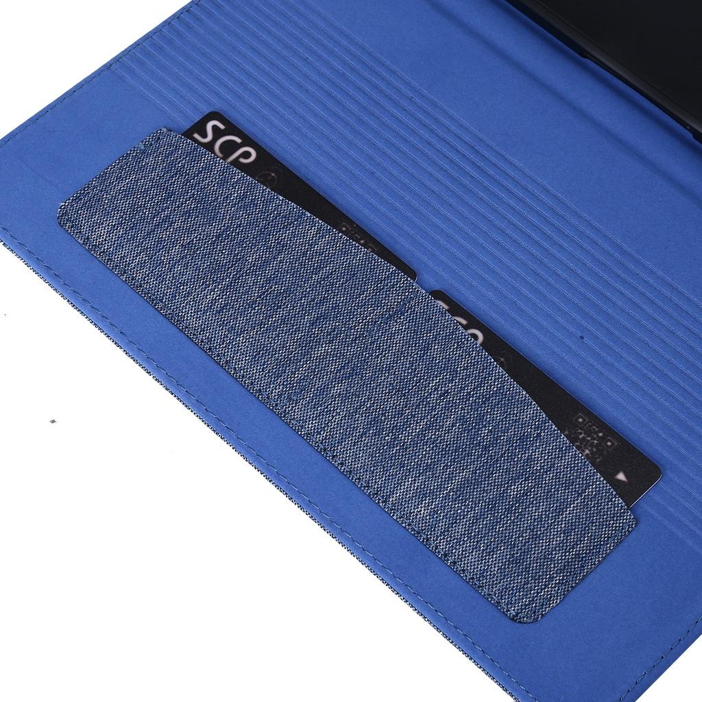 Vỏ bảo vệ máy tính bảng bằng vải da nắp lật kèm ngăn đựng thẻ cho Realme Pad 10.4''