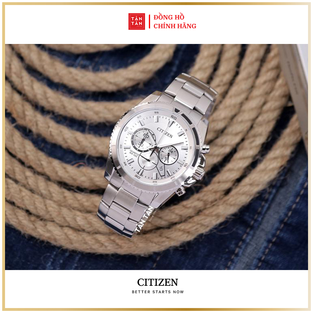 Đồng hồ Nam Citizen Quartz Chronograph AN8200-50A 46.5mm