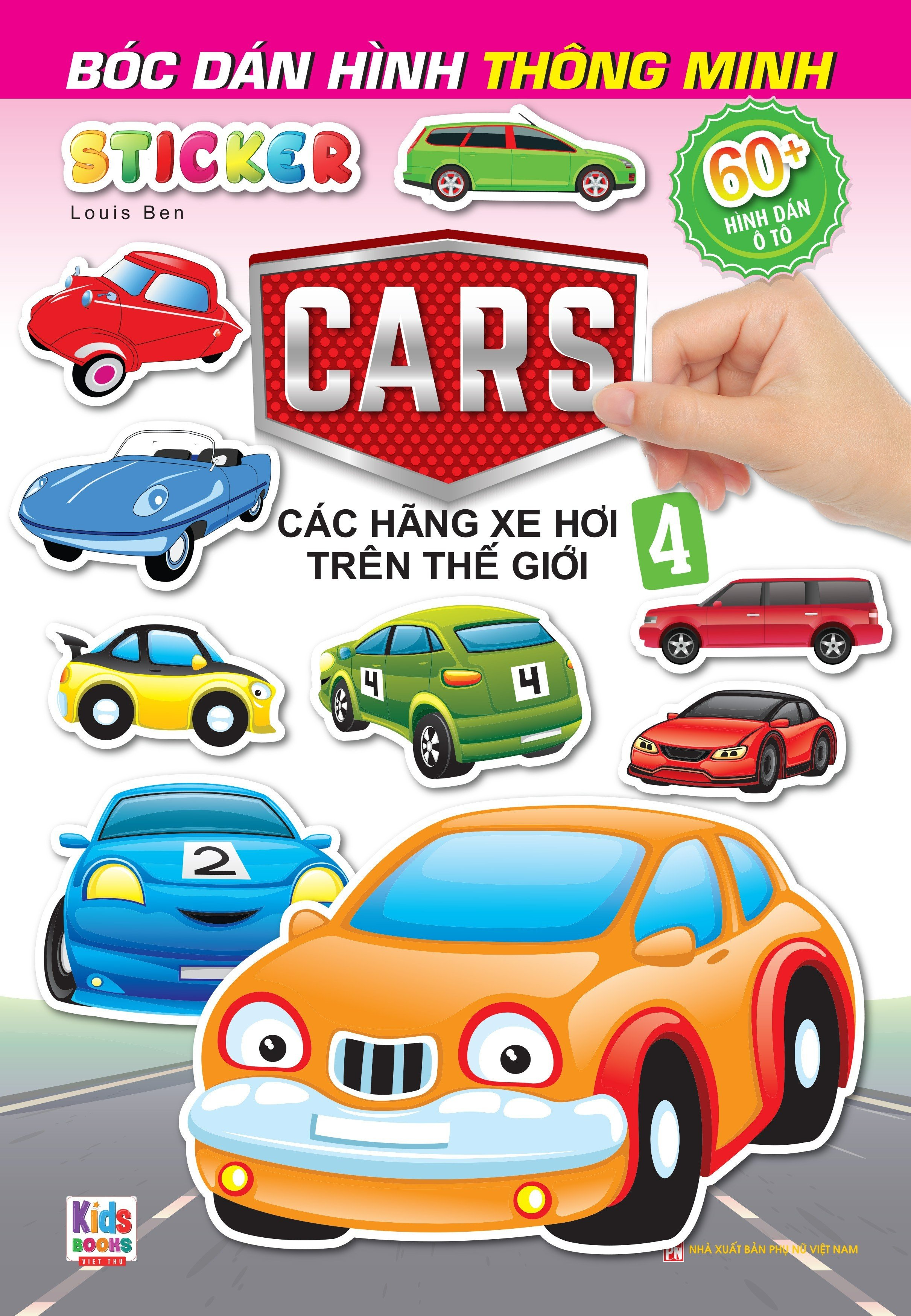 Sách - Bóc Dán Hình Sticker Thông Minh - Cars: Các Hãng Xe Hơi Trên Thế Giới Tập 4