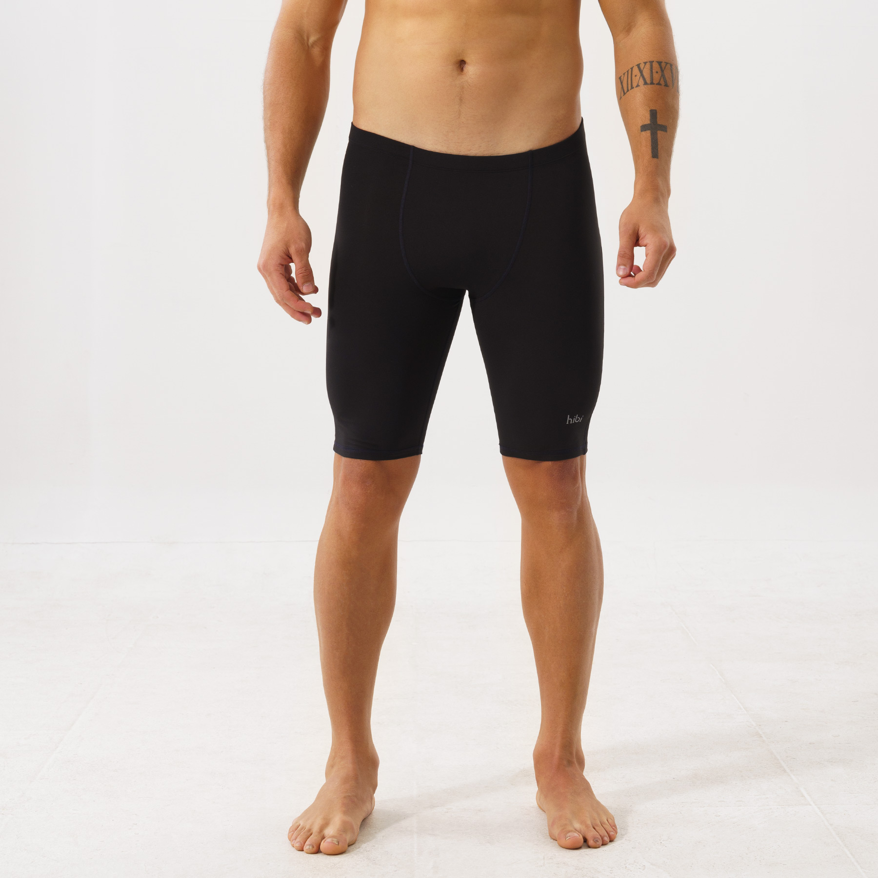 Quần leggings tập gym cho nam Hibi Sports M103 - Loại đùi không đường phối