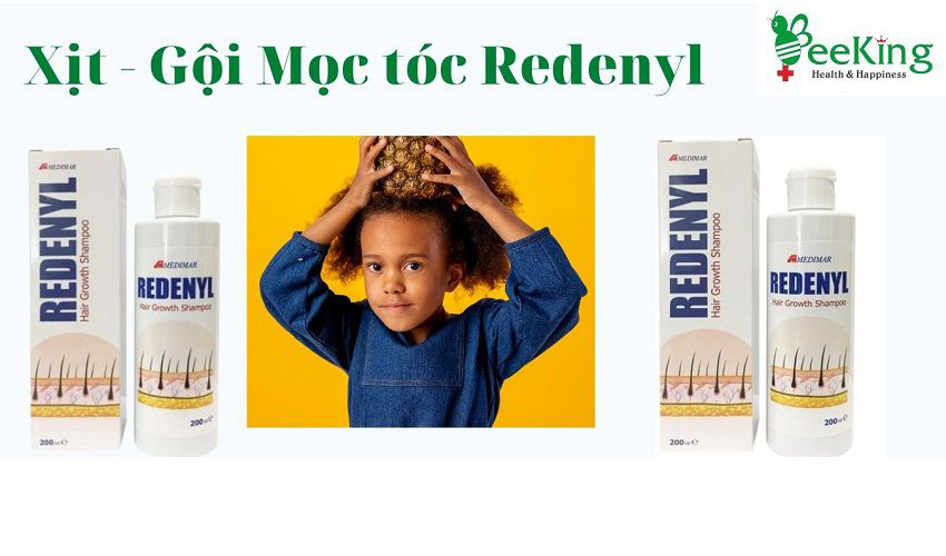 Dầu gội Redenyl Shampoo 200ml giúp làm sạch gàu, kích thích mọc tóc, giúp tóc bóng đẹp và chắc khỏe