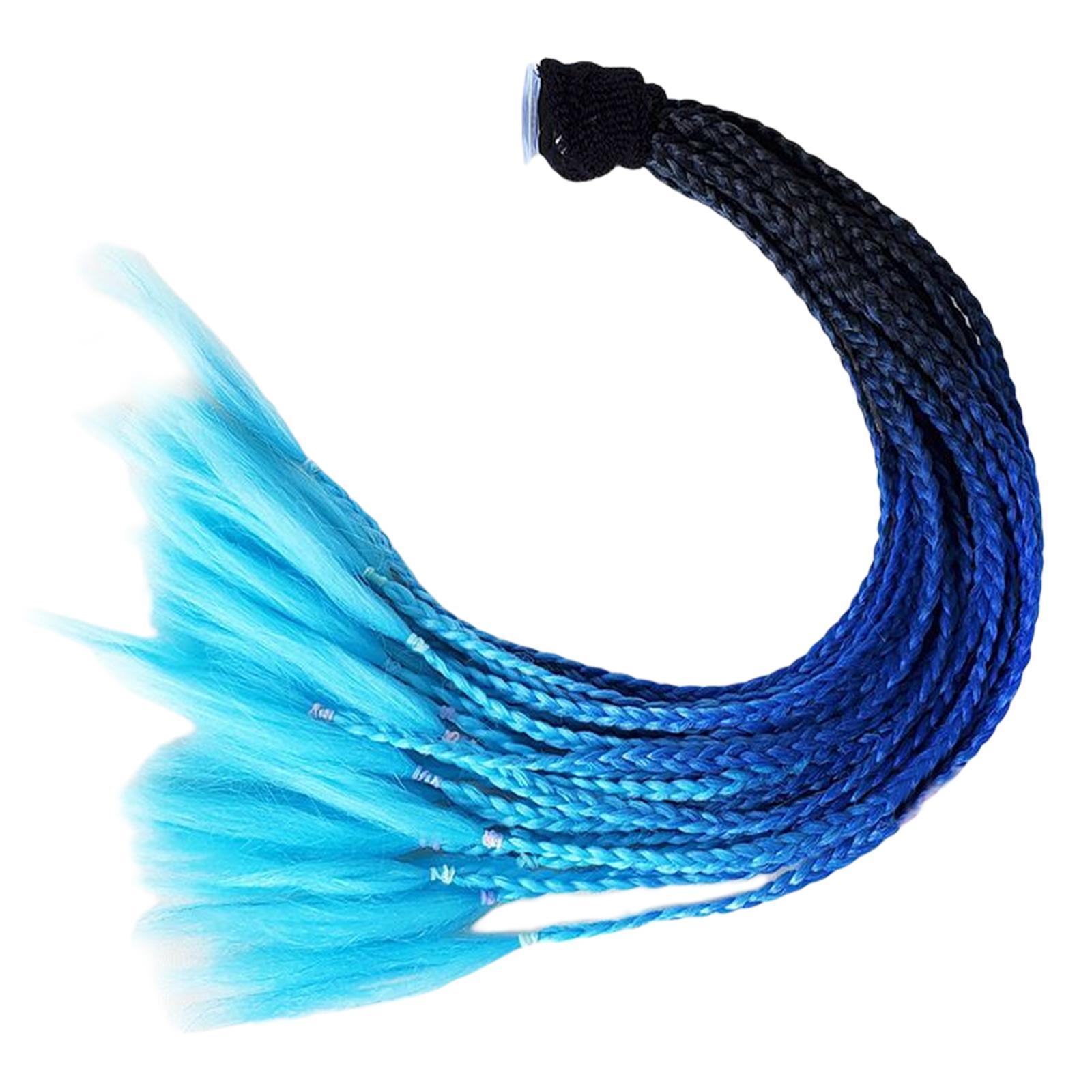 Motorcycle  Braids Ponytail 55cm-60cm Punk Fits for