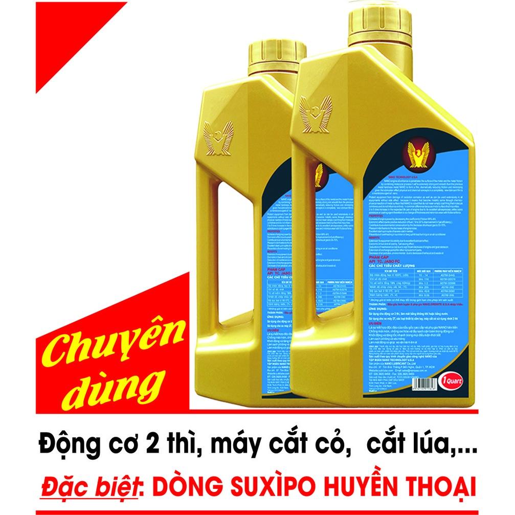 NHỚT ĐỘNG CƠ 2 THÌ - CHUYÊN DÙNG CHOBSuxìpo - MÁY CẮT CỎ, CẮT LÚA, MÁY CƯA. CÁC DỤNG CỤ CẦM TAY 2 THÌ.