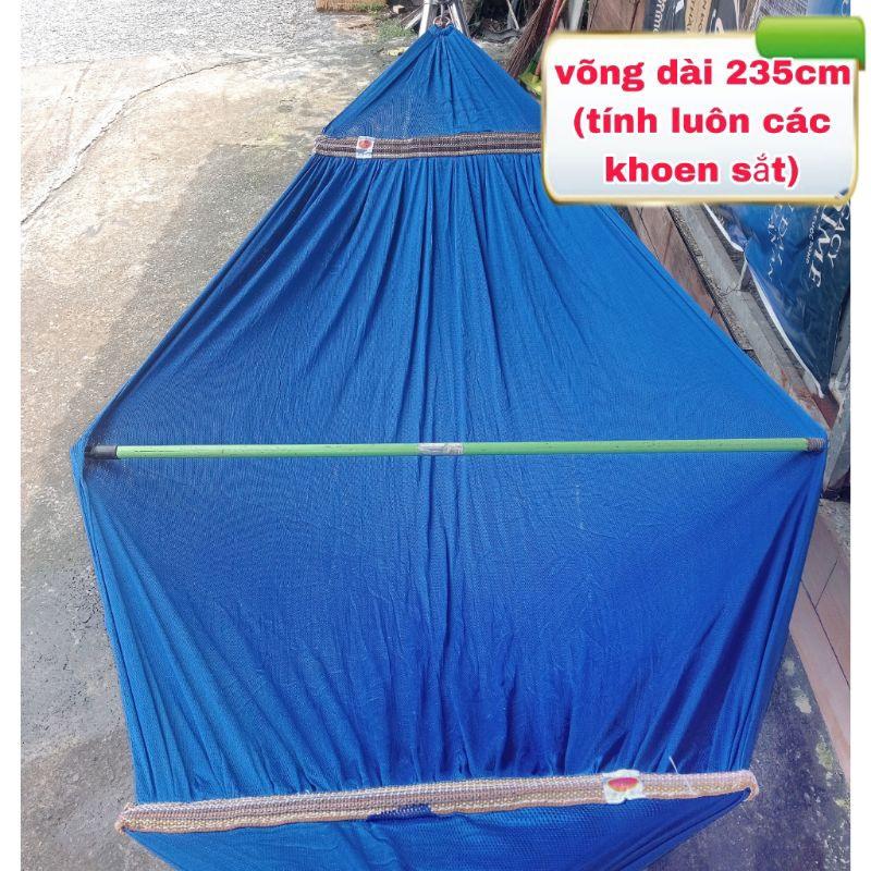 Võng Lưới Cán Thép Cỡ Đại Cao Cấp Dài 235cm Rộng 180cm Dành Cho Khung Lớn, Lưới Võng Đẹp Chất Vải Dày