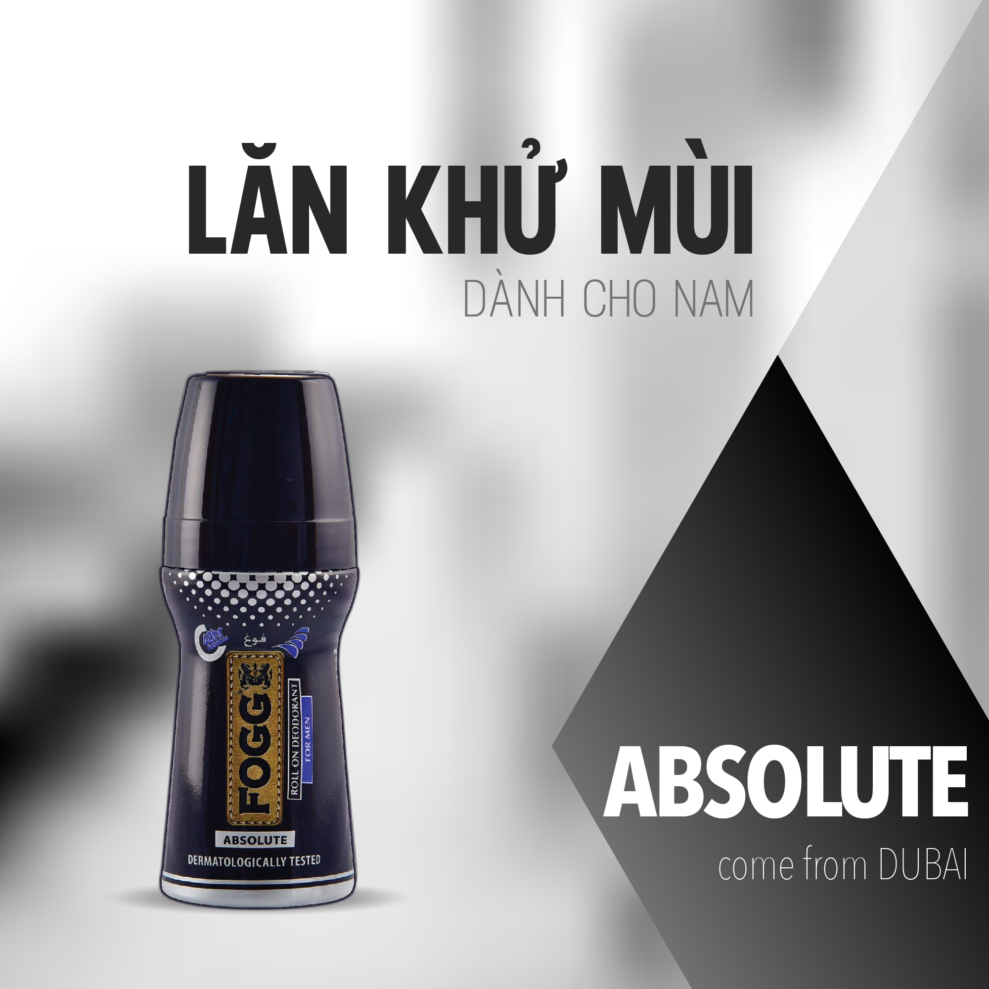 Lăn khử mùi FOGG 50ml Absolute,Lăn khử mùi nước hoa nam,Lăn khử mùi unisex,Lăn khử mùi lưu hương 48h,Lăn thơm nách,Lăn khử mùi cơ thể,Lăn khử mùi chính hãng,Lăn khử mùi lưu hương lâu,Lăn khử mùi không gây ố,Lăn khử mùi hôi nách