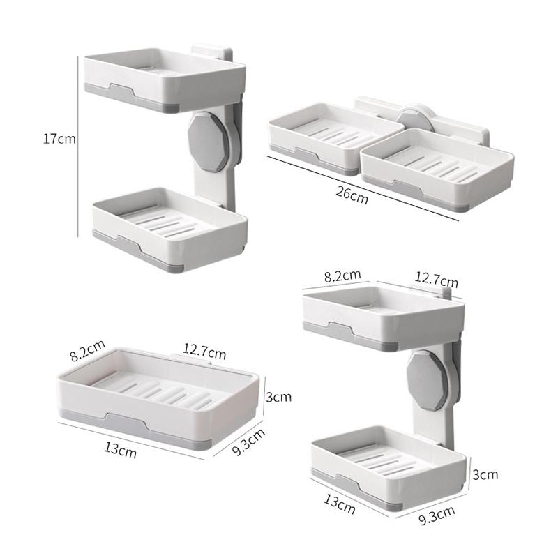 Giá Để Xà Phòng Hai Tầng Treo Tường Tiện Lợi