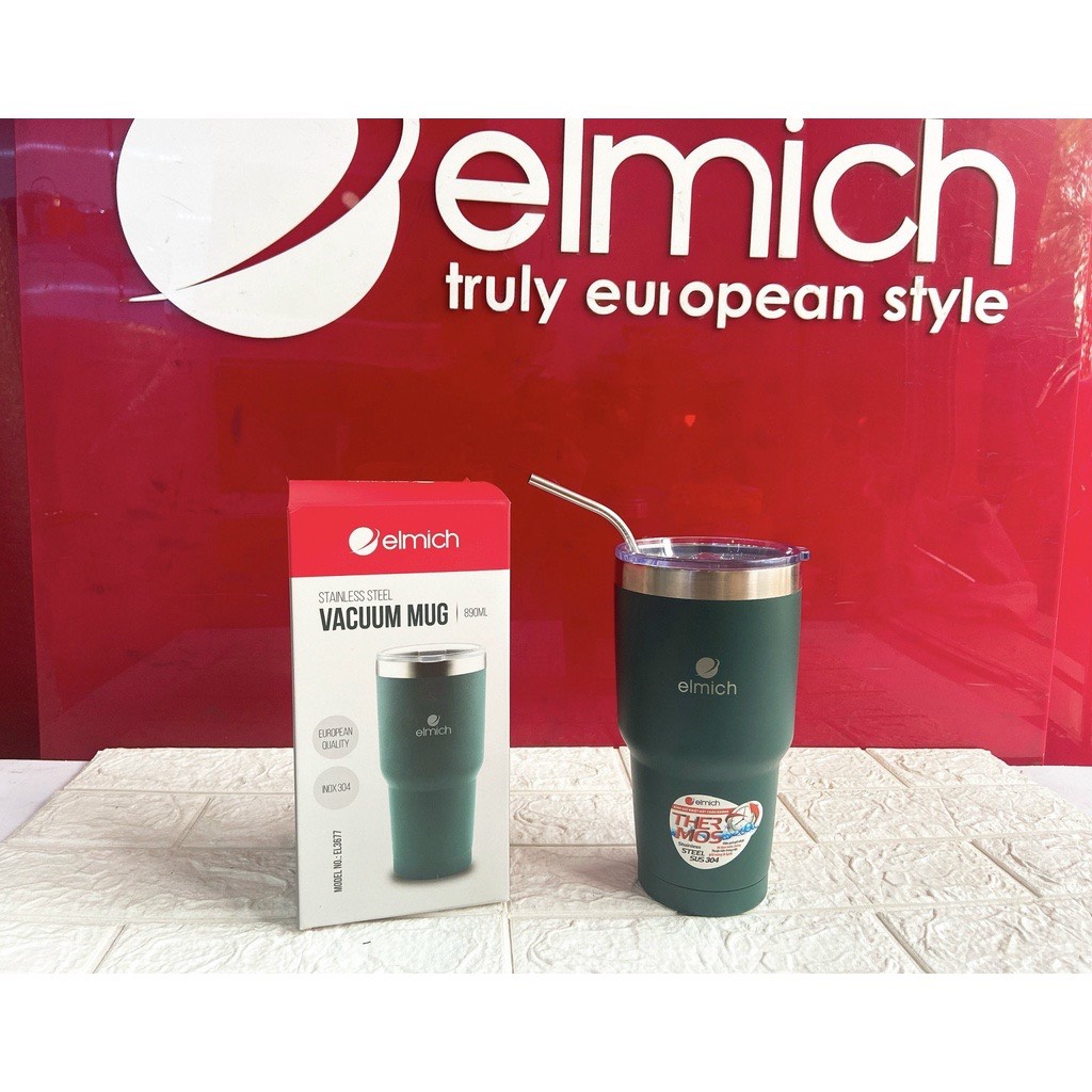 Cốc giữ nhiệt Elmich inox 304 890ml EL3677