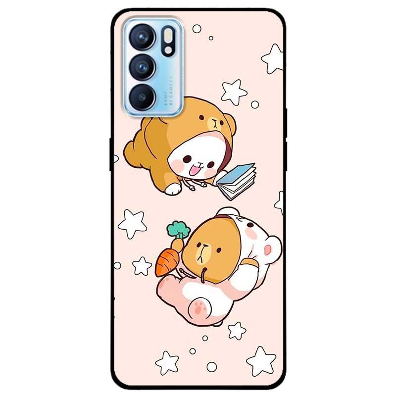 Ốp lưng dành cho Oppo Reno 6 - Oppo Reno 6Z - Cặp Đôi Gấu