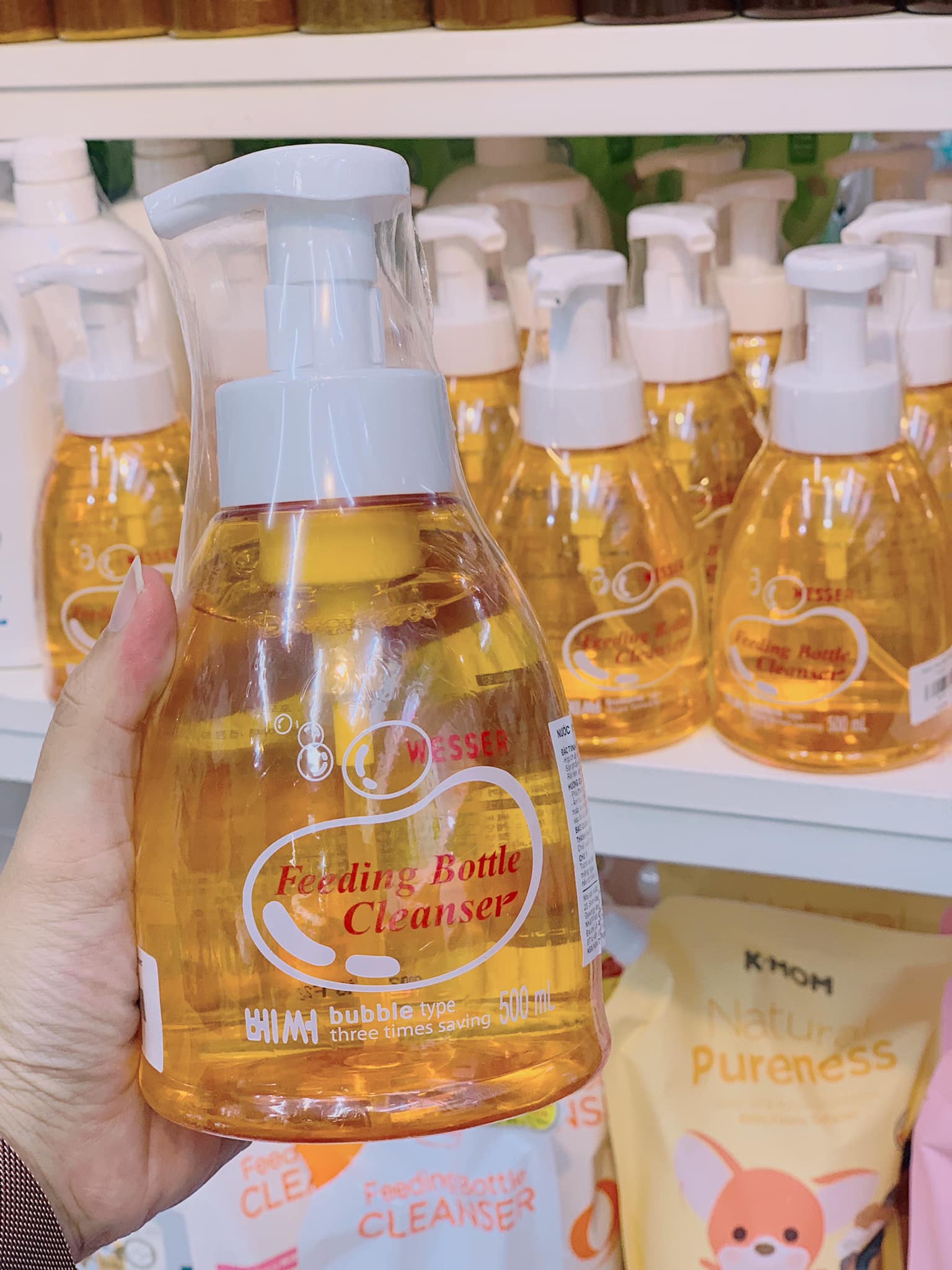 Nước Rửa Bình Sữa Wesser Dạng Chai