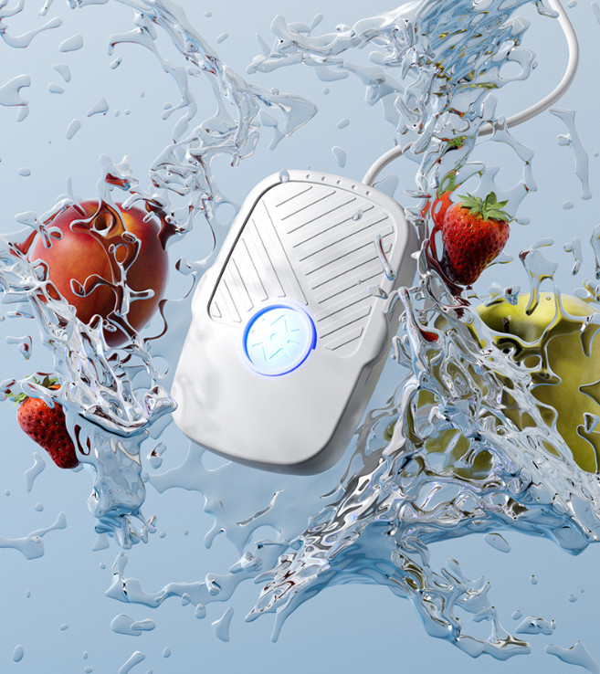 Máy Rửa Rau Củ Quả Bằng Sóng Siêu Âm Giúp Làm Sạch Thực Phẩm Cho Nhà Bếp Nguồn Usb