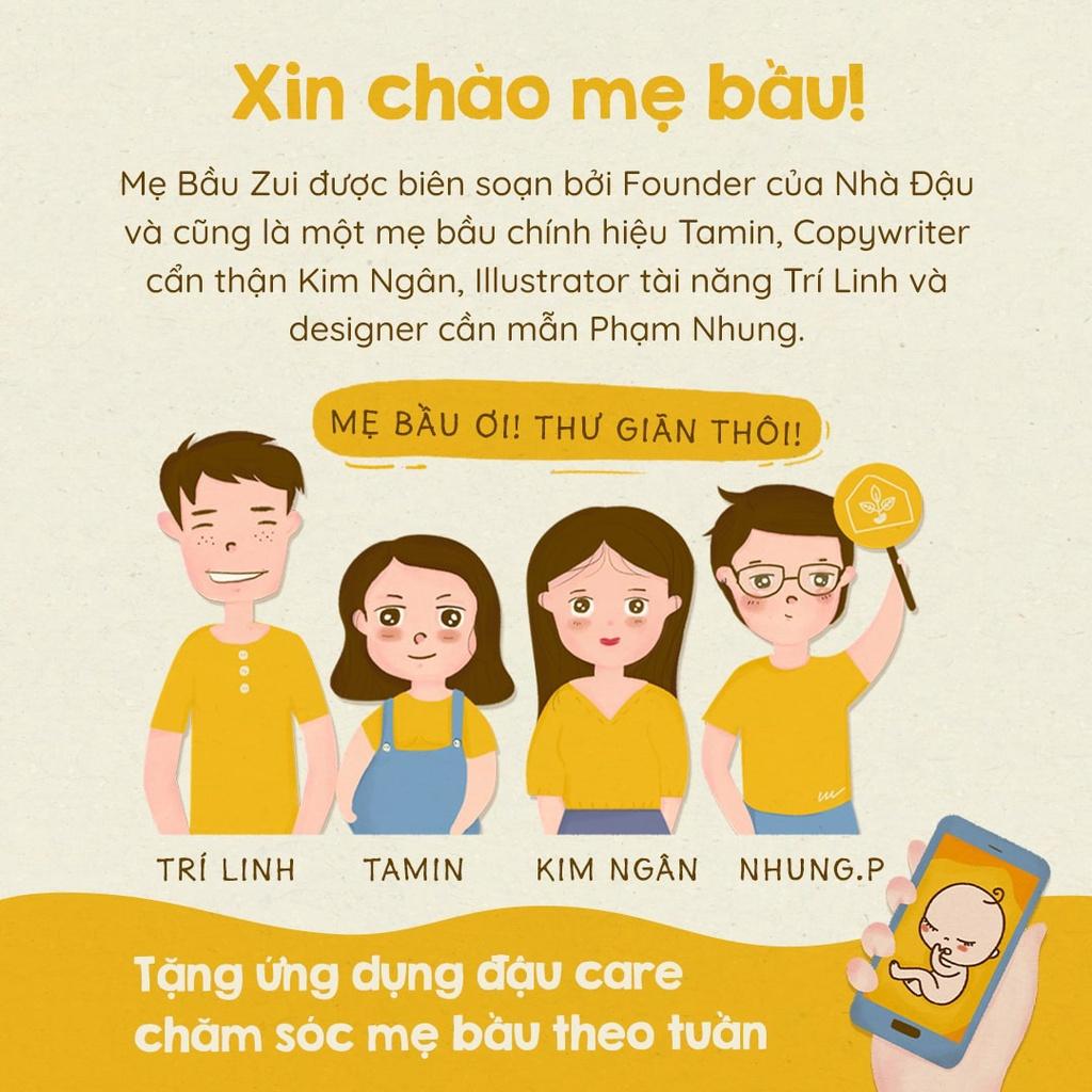 Sách Tô Màu Mẹ Bầu Zui - Giải Trí Thai Kỳ (Kèm chì màu) | Nhà Đậu | 107