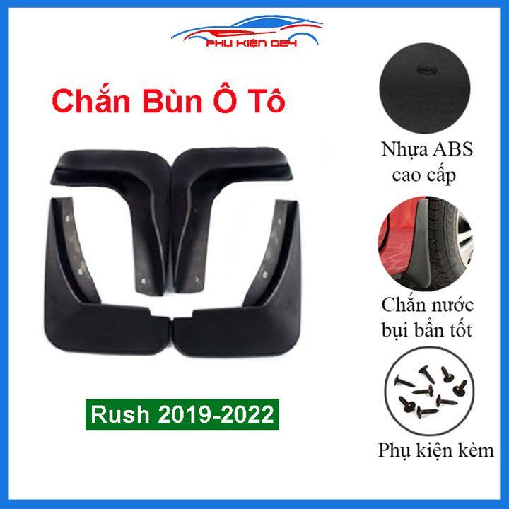 Bộ 4 chắn bùn cho xe Rush 2019-2020-2021-2022 (kèm phụ kiện lắp)