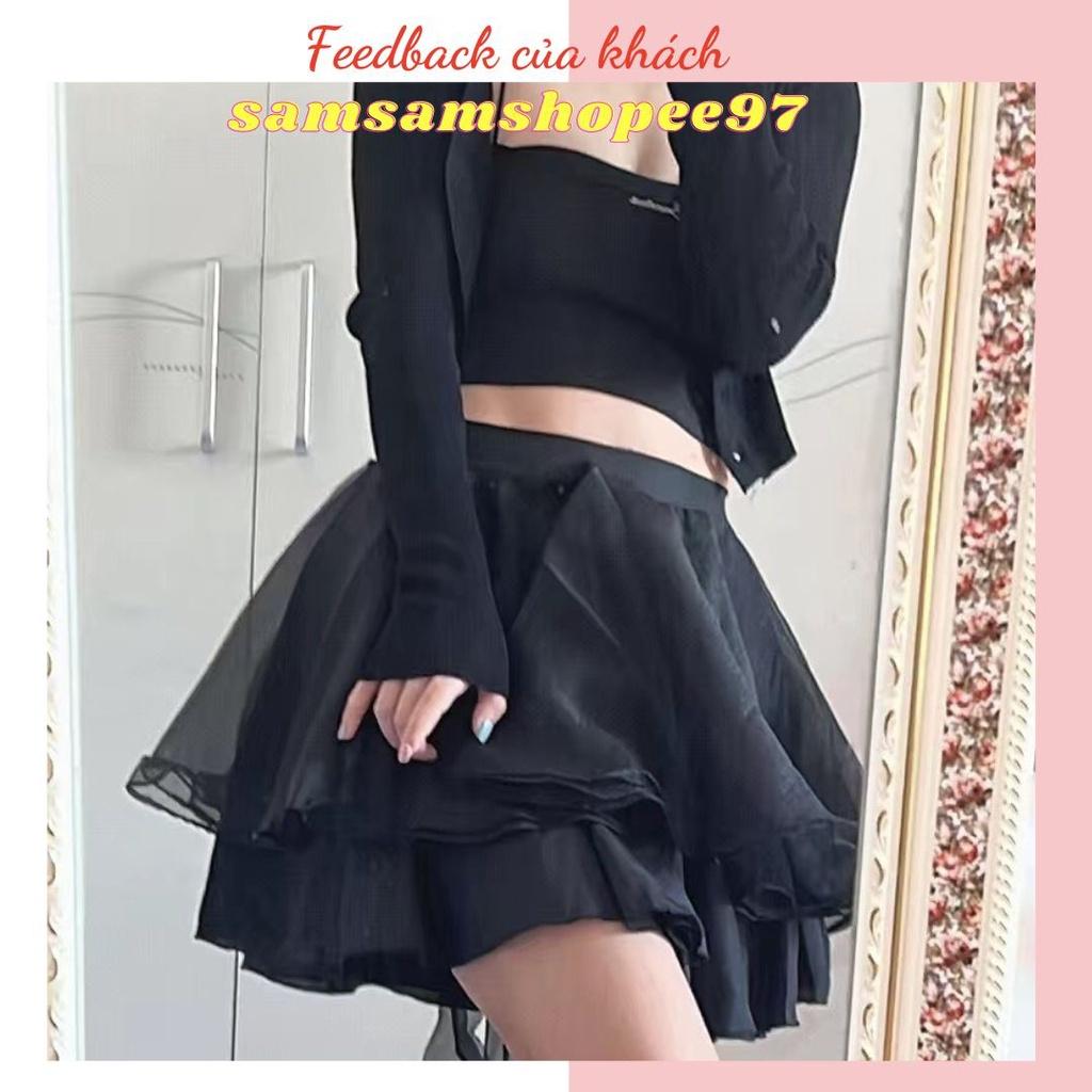 Set 3 món áo và chân váy nữ sinh phong cách quyến rũ