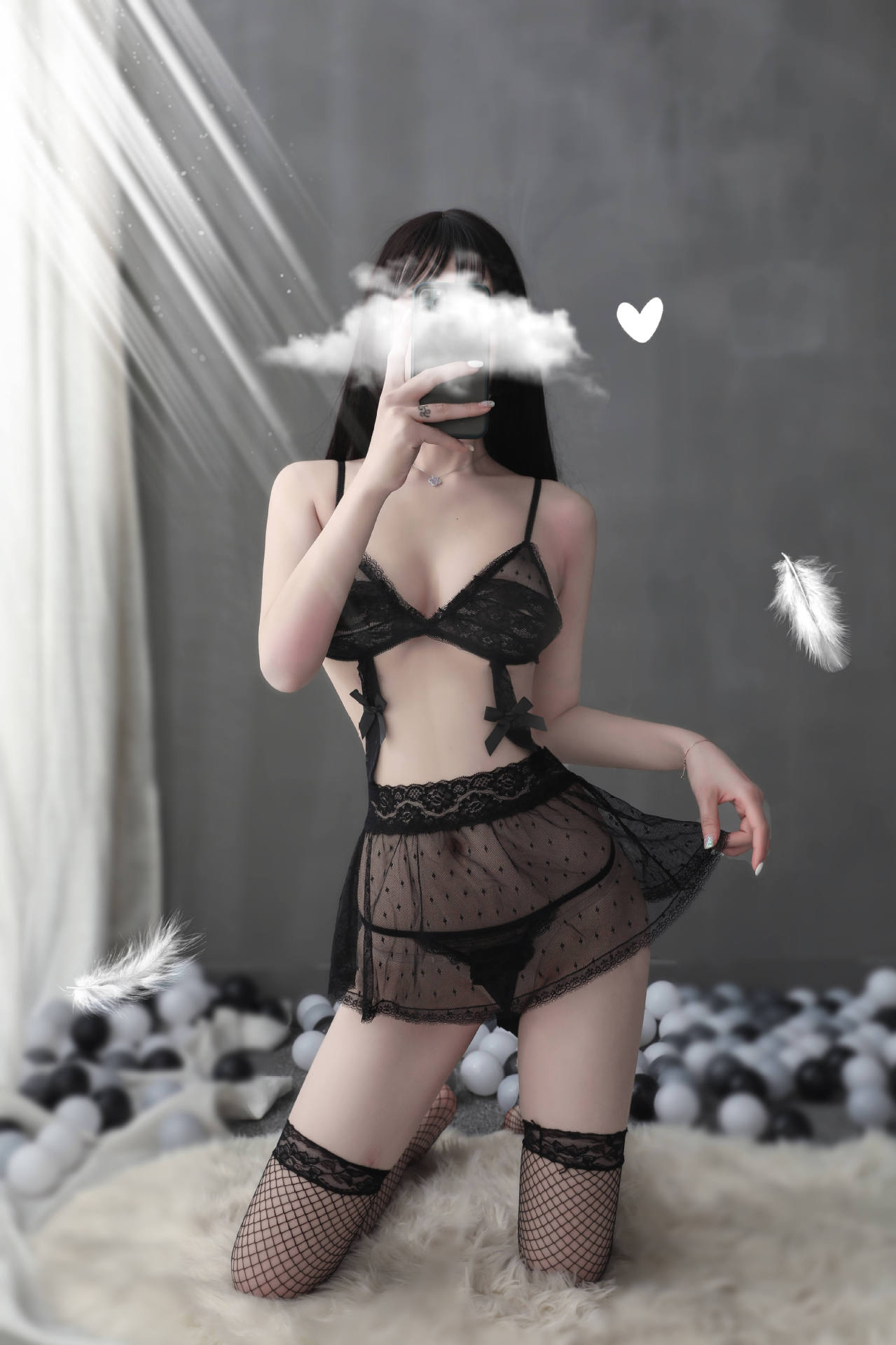 Váy Ngủ Ren Sexy - Nội Y Nữ Ren Lưới Siêu Sexy - Đầm Ngủ Sexy Váy Lưới Xếp Ly