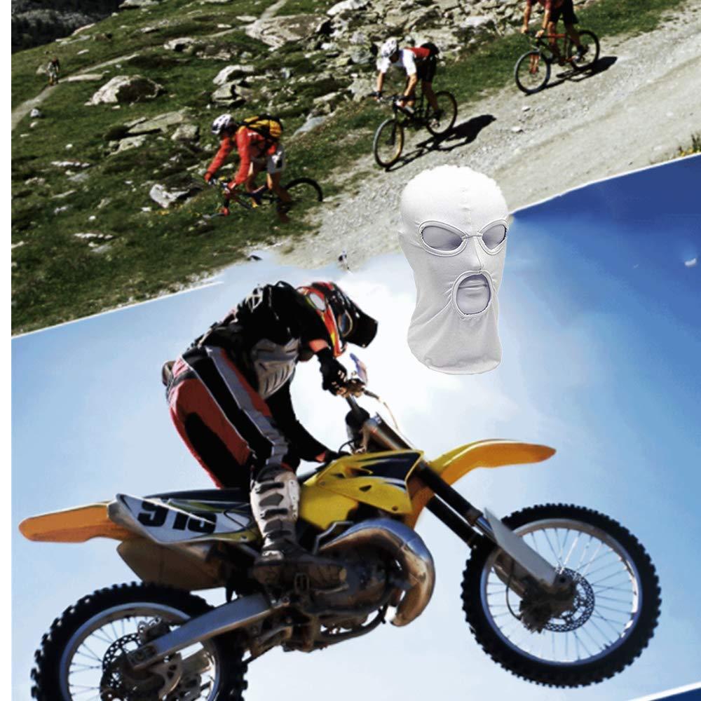 2 cái mỏng ba lỗ đầy đủ khuôn mặt xe máy đi săn xe đạp cưỡi b/w