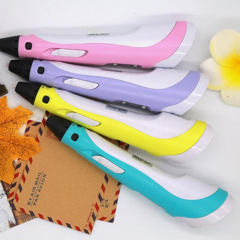 Chất Lượng Cao 3D Bút 3D Bút In 100M Dây Tóc PLA 1.75Mm Tự Làm Bút Kèm Ốp Lưng đồ Chơi Giáo Dục Trẻ Em Quà Tặng Cho Trẻ Em