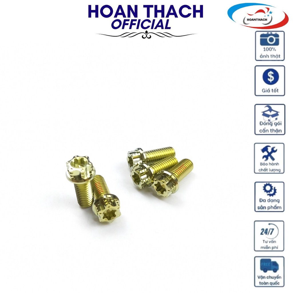 Ốc 8L15 Titan Vàng Đầu Salaya dùng cho nhiều dòng xe  SP017504 (giá 1 con)