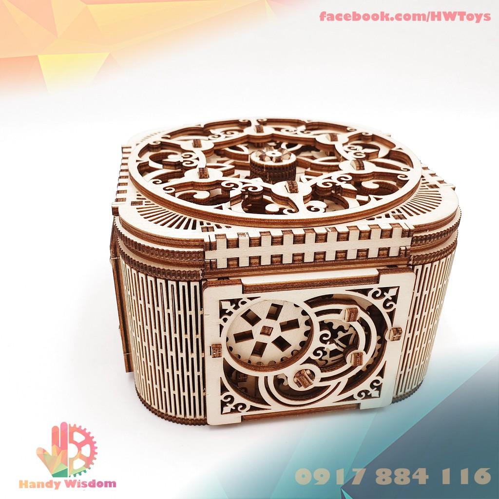 Mô hình gỗ chuyển động - Rương kho báu - Treasure Box