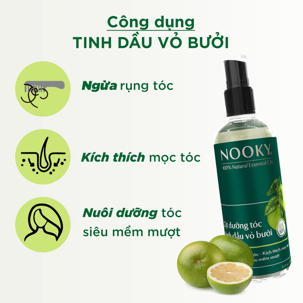 Chai xịt tóc tinh dầu bưởi Nooky
