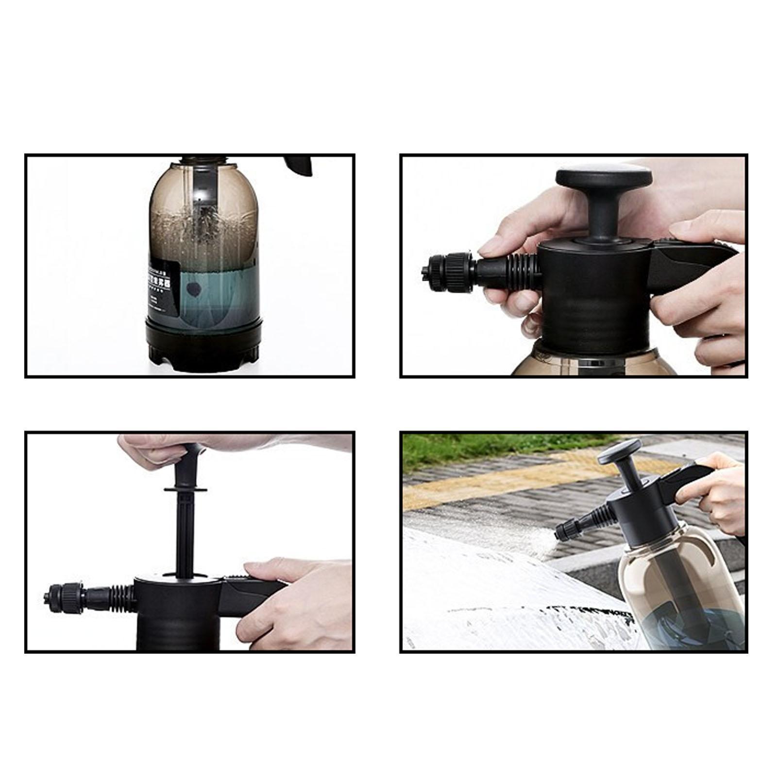 2.0L Lawn Car Wash Pump Foaming Sprayer Black
