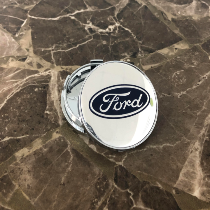 Logo chụp mâm bánh xe ô tô Ford đường kính 60mm