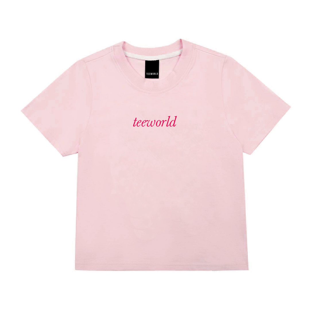 Áo thun Baby Tee Premium Basic Pink Local Brand Teeworld