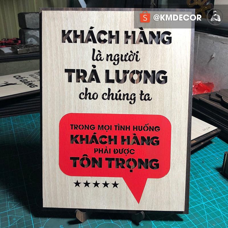 Tranh tạo động lực - Khách hàng là người trả lương cho chúng ta trong mọi tình huống khách hàng phải được tôn trọng