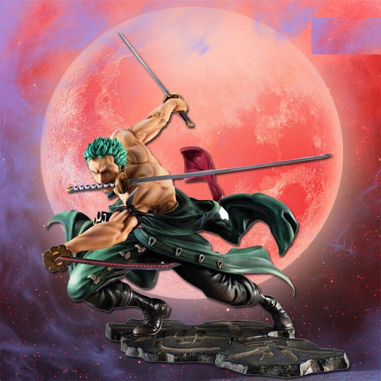 Mô hình One Piece RORONOA ZORO 3000 thế giới có 2 đầu 3 vòng hắc kiếm