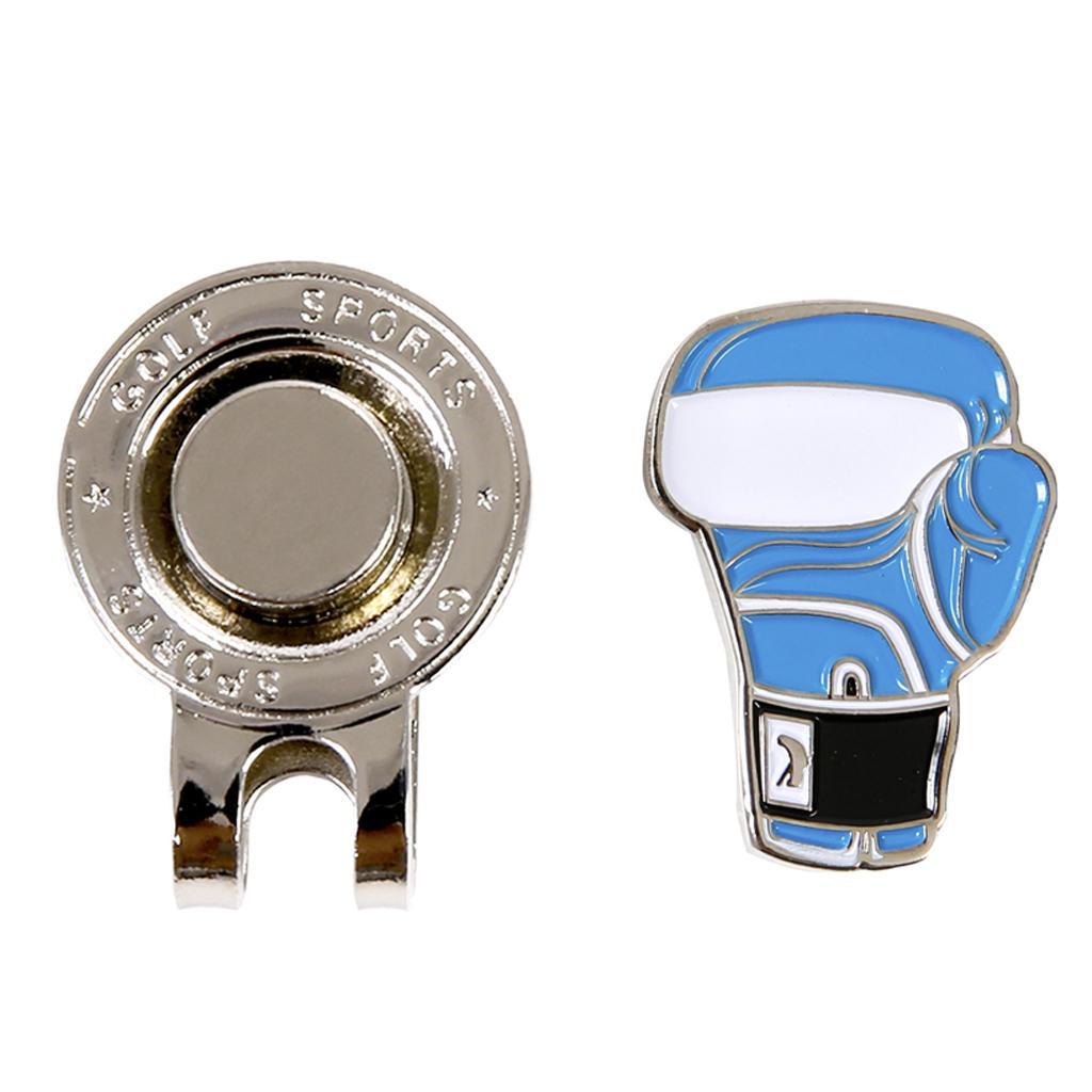 2-5pack Golf Hat Clip with Detachable Magnetic Golf Ball Marker Glove Pattern
